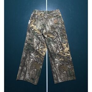 Carhartt Realtree Camo Canvas Carpenter Pants Kids Youth Size 8 Camouflage